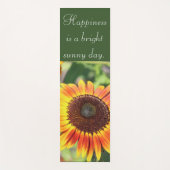Inspirerend Zonnebloem Quote Yoga Mat (Voorkant)