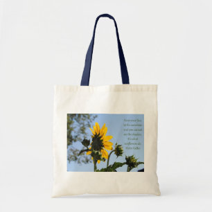 Inspirerend zonnebloempitten tote bag