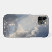 Inspirerend zonnestralen blauwe lucht Case-Mate iPhone case (Achterkant (horizontaal))