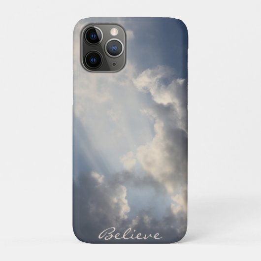 Inspirerend zonnestralen blauwe lucht Case-Mate iPhone case (Achterkant)