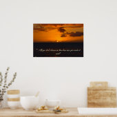 Inspirerend zonsondergang poster (Keuken)