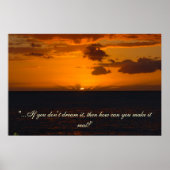Inspirerend zonsondergang poster (Voorkant)