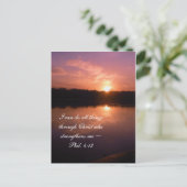 Inspirerend zonsopgang briefkaart (Staand voorkant)