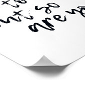 Inspirerend zwart en wit Scandi typografisch Poster (Hoek)