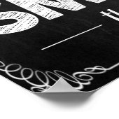 Inspirerend zwart-wit Poster (Hoek)