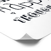 Inspirerend zwart-wit Scandi-typografisch Poster (Hoek)