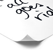 Inspirerend zwart-wit Scandi-typografisch Poster (Hoek)