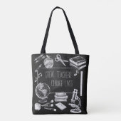 Inspirerend zwarte basisschoolleraar tote bag (Achterkant)