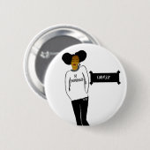 Inspirerend zwarte-geschiedenismaand, knop ronde button 5,7 cm (Voorkant /achterkant)