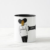 Inspirerend zwarte-geschiedenismaand mok (Midden)