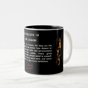 Inspirerend zwarte koffie Mok