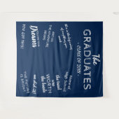 Inspirerende 2025 Afstudeerfeest Foto Achtergrond Wandkleed (Voorkant (horizontaal))