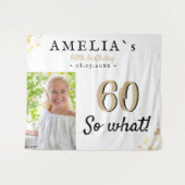 Inspirerende 60e verjaardag foto achtergrond wandkleed (Voorkant (horizontaal))