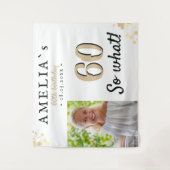 Inspirerende 60e verjaardag foto achtergrond wandkleed (Voorkant)