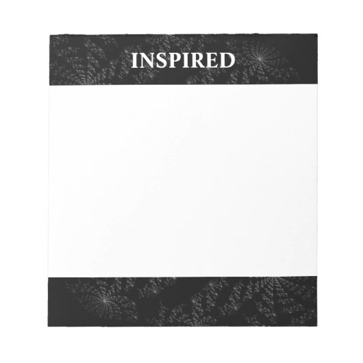 Inspirerende Abstracte Zakelijke Notitieblok (Voorkant)