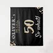 Inspirerende Achtergrond Voor 50e Verjaardagsfeest Wandkleed (Voorkant)