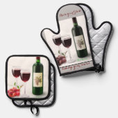 Inspirerende  acryl Onderzetters Ovenwant & Pannenlap Set (Voorkant / Achterkant)