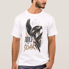 Inspirerende Adelaar Gebouwd om te Vliegen Grafisc T-shirt