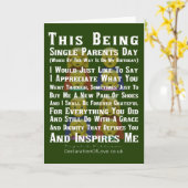 Inspirerende alleenstaande ouder kaart (Gele Bloem)