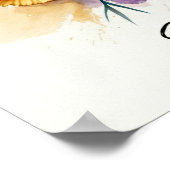 Inspirerende anjers, "Ze is een pionier" Floral Ar Poster (Hoek)