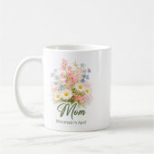 Inspirerende april geboortebloem moeder wrap koffiemok (Links)