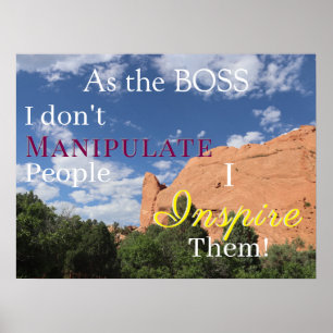 Inspirerende Baas Poster
