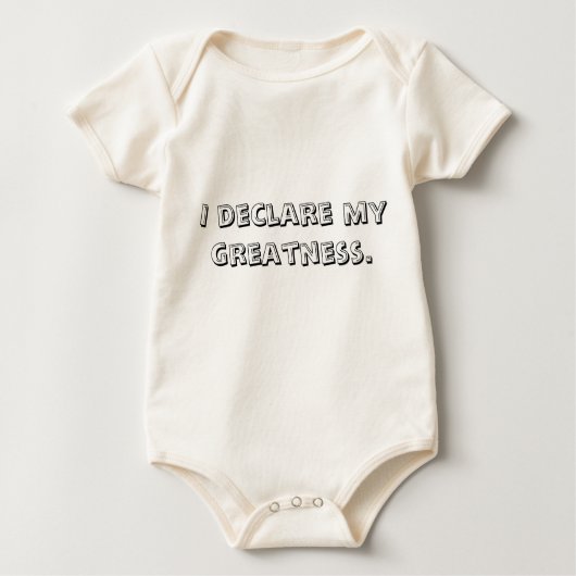 Inspirerende Baby Creeper van het Citaat Romper (Voorkant)