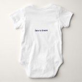 Inspirerende baby romper met citaat (Achterkant)
