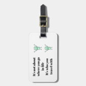 Inspirerende bagage label (Voorkant verticaal)