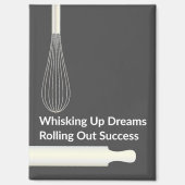 Inspirerende bakkerij-pâtisseriechef magneet (Voorkant)