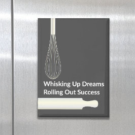 Inspirerende bakkerij-pâtisseriechef magneet