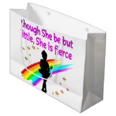 INSPIRERENDE BALLERINA QUOTE ONTWERP GROOT CADEAUZAKJE (Voorkant Gekanteld)