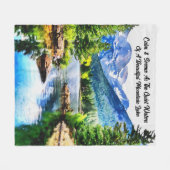 Inspirerende Berglandschappen met Water Fleece Deken (Voorkant (Horizontaal))