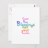 Inspirerende berichten voor betere dagen briefkaart (Voorkant / Achterkant)