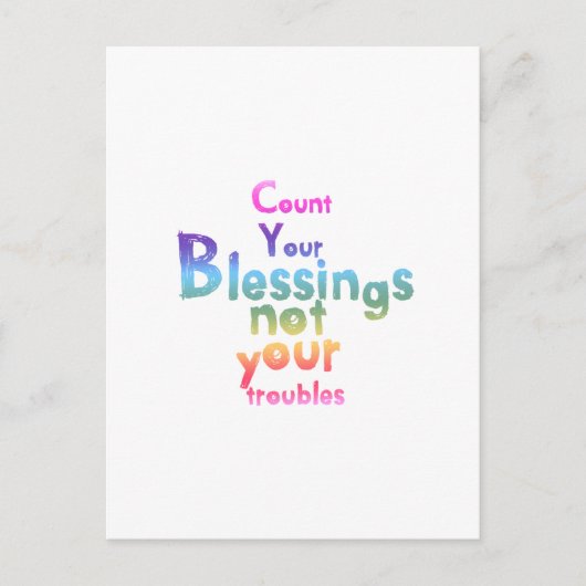 Inspirerende berichten voor betere dagen briefkaart (Voorkant)