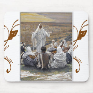 Inspirerende Bijbel Jezus geloof hoop liefde Muismat