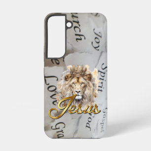 Inspirerende Bijbel Monochroom Jezus Leeuw van Jud Samsung Galaxy Hoesje