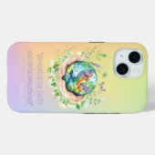 Inspirerende Bijbel Regenboog Bloemig Aarde Hand D Case-Mate iPhone Case (Achterkant (horizontaal))