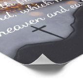 Inspirerende Bijbeltekst Berg Uitzicht Muur Kunst Poster (Hoek)
