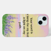 'Inspirerende Bijbeltekst' iPhone 15 Hoesje (Achterkant (horizontaal))
