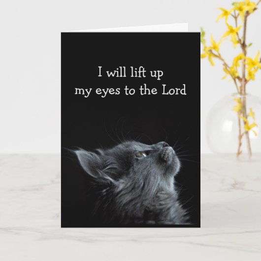 Inspirerende Bijbeltekst voor moeilijke tijden Kaart (Gele Bloem)