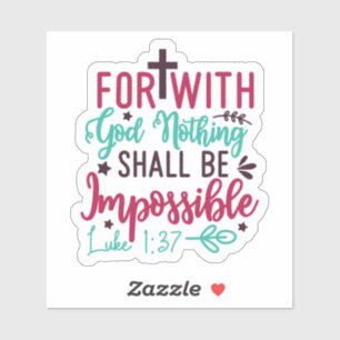 Inspirerende Bijbeltekststickers voor geloof en ho Sticker