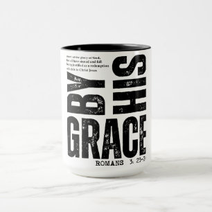 Inspirerende Bijbelvers/Gered Door Zijn Genade Mok