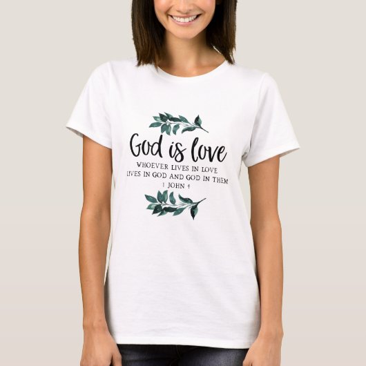 Inspirerende Bijbelvers T-shirt (Voorkant)