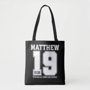 Inspirerende Bijbelvers Tote Bag