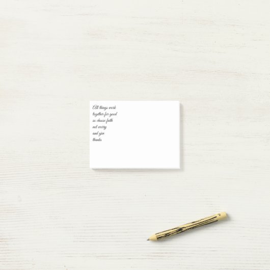 Inspirerende Bijbelverzen Quotes Post-it® Notes (Op bureau)