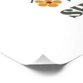 Inspirerende Bijbelverzen Wilde bloem  Perfect Poster (Hoek)
