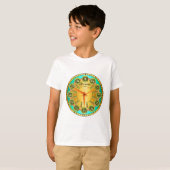 Inspirerende blauw blauw fruitdesign t-shirt (Voorkant volledig)