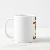 Inspirerende "Blijf positief" Quote Print Koffiemok (Links)