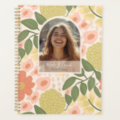 Inspirerende Bloem Foto Wekelijkse Maandelijkse Pl Planner (Voorkant)